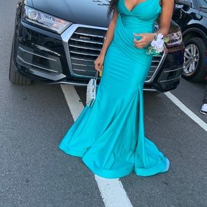 turquoise mermaid dress